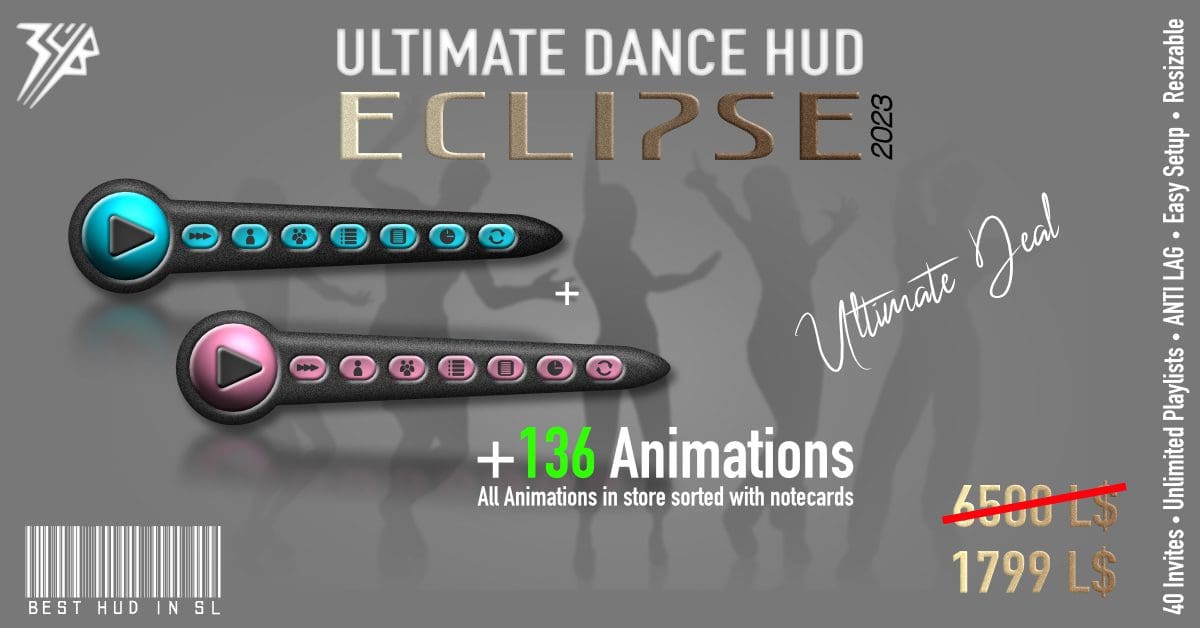 Sale On Eclipse Dance HUD At Eve N Better!