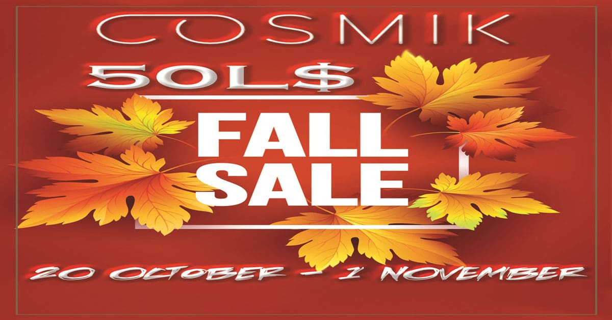 Calling All Shoppers! Announcing A New Event Cosmik 50L$ Sale!