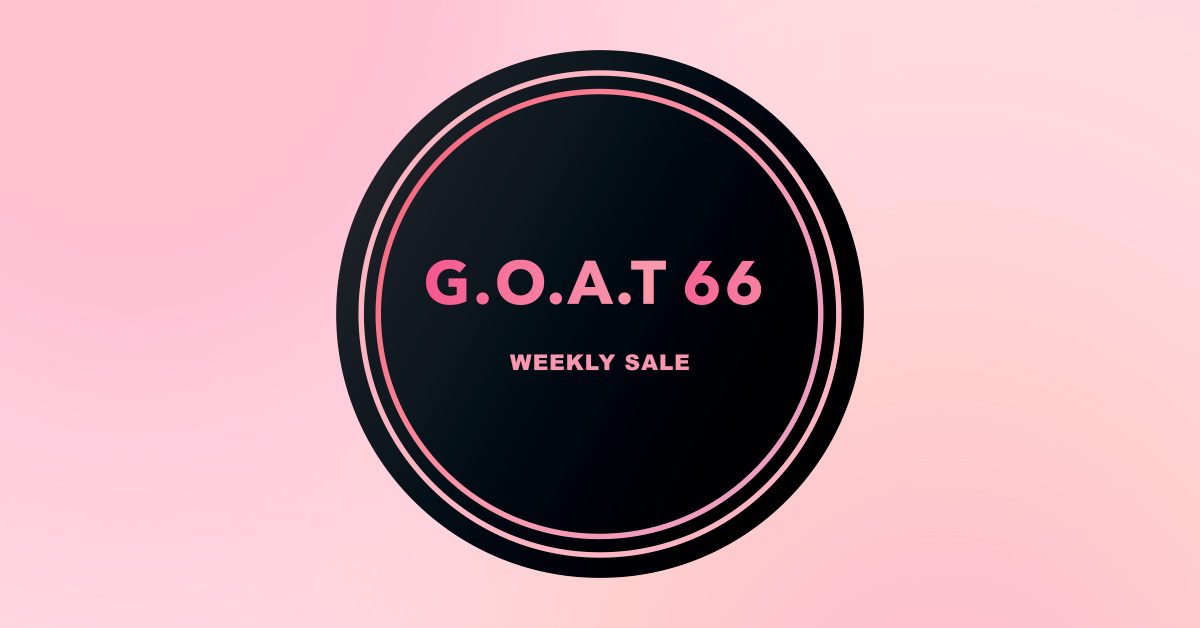 Holiday Shopping Season Is Here At G.O.A.T66 Weekly Sale!