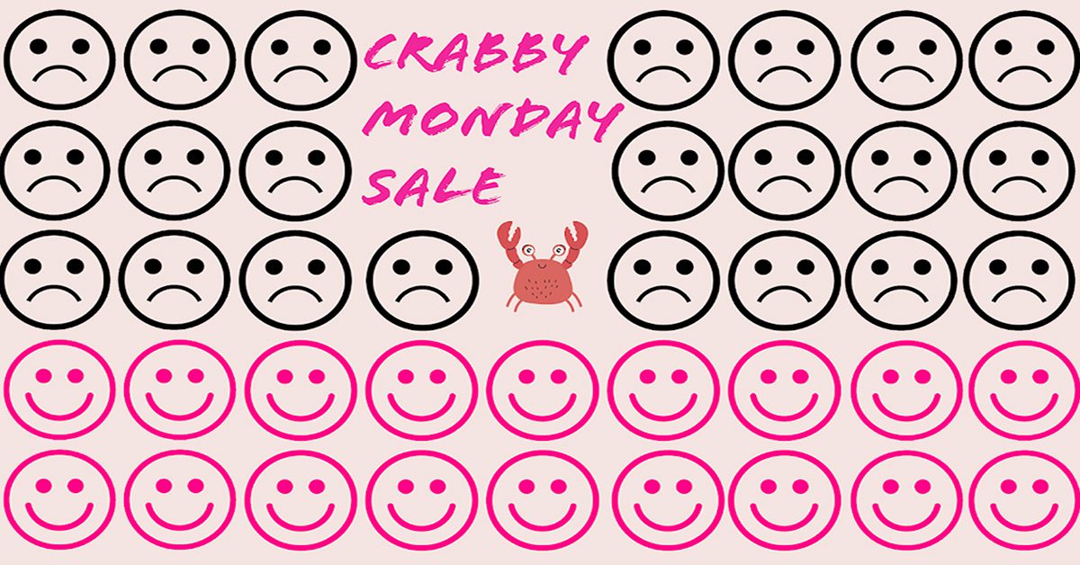 Introducing Crabby Monday Where You Can Fatpack The Blues Away!