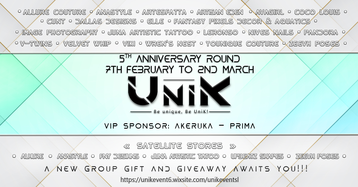 Come Celebrate UniK’s Anniversary in Style!