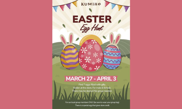 Easter Egg Hunt for Marble Egg Plugs at Kumiho!