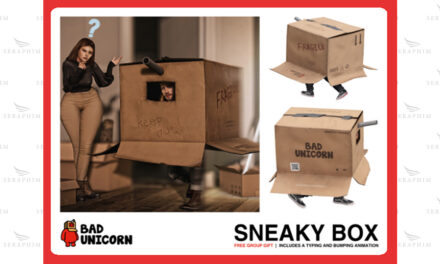 Free Gift Sneaky Box from Bad Unicorn only on the Seraphim HUD!