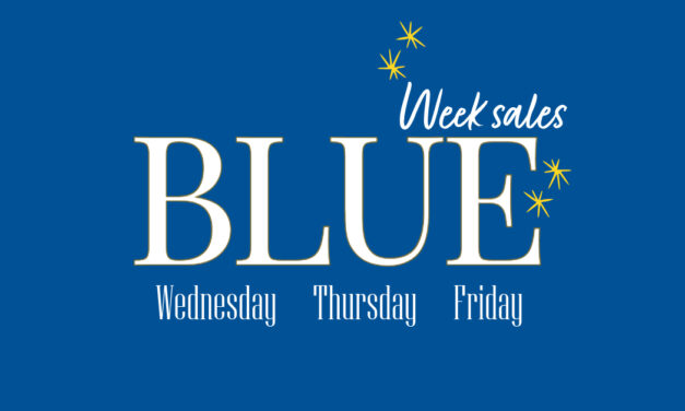 Hallelujah, C’mon, Get Happy, Blue Week Sales is Here!