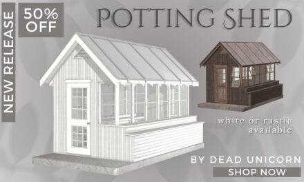 New Potting Shed 50% Off at Dead Unicorn!