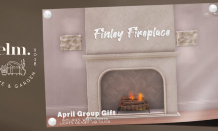April Group Gift Finley Fireplace at Elm.