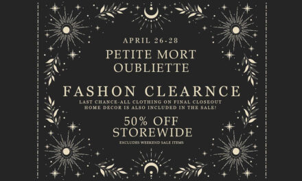 Fashion Closeout Sale 50% Off Storewide at Petite Mort and Oubliette!