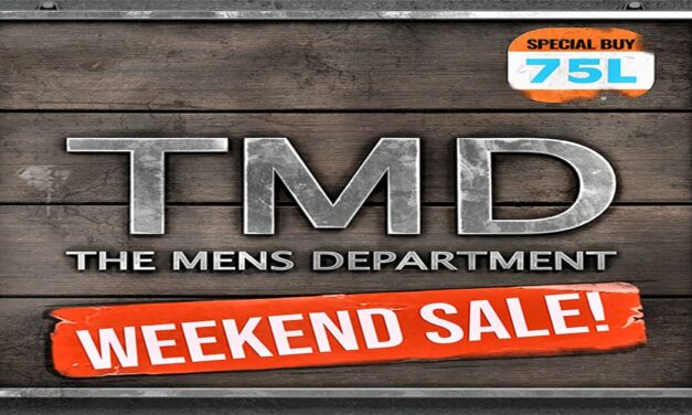 It’s Raining Savings for Men at TMD-Weekend Sale
