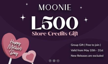 Celebrate with 500L Store Credits Gift at Moonie!