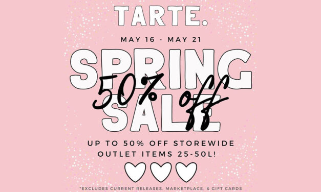 Annual Spring Sale 50% Off at Tarte!