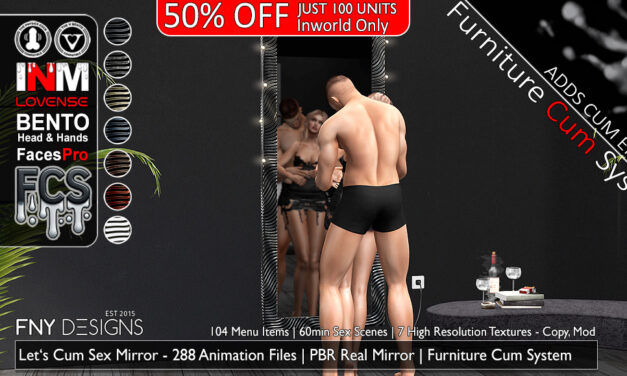 50% Off Let’s Cum Sex Mirror by FNY Designs – Mainstore Only