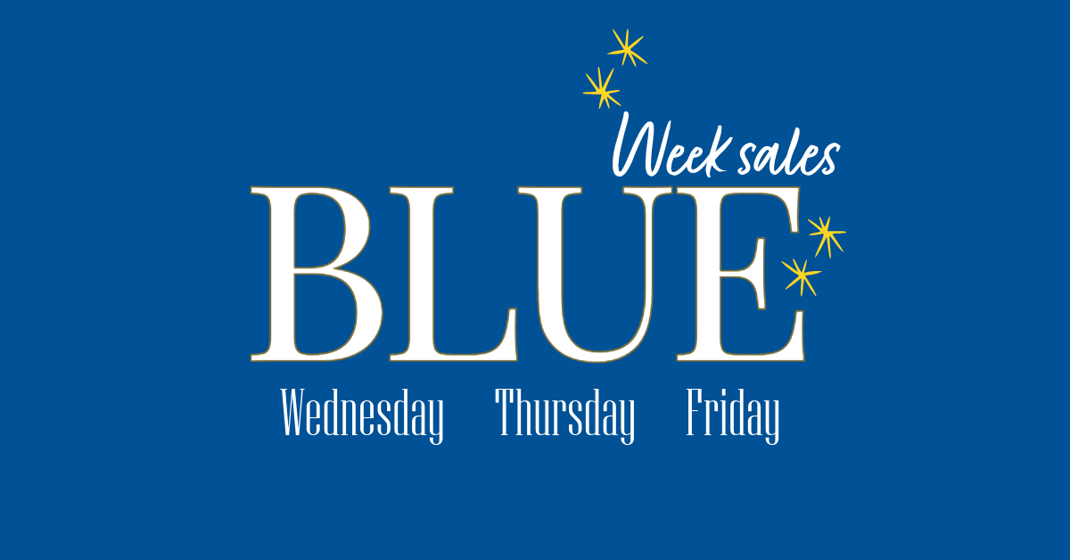 Blue Week Sales: Chibi-Sized Prices. Mega-Sized Joy!