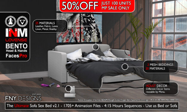 50% Off The Ultimate Sofa Sex Bed by FNY Designs – Marketplace Only