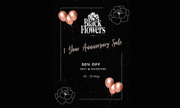 Anniversary Sale 50% Off at Black Flowers