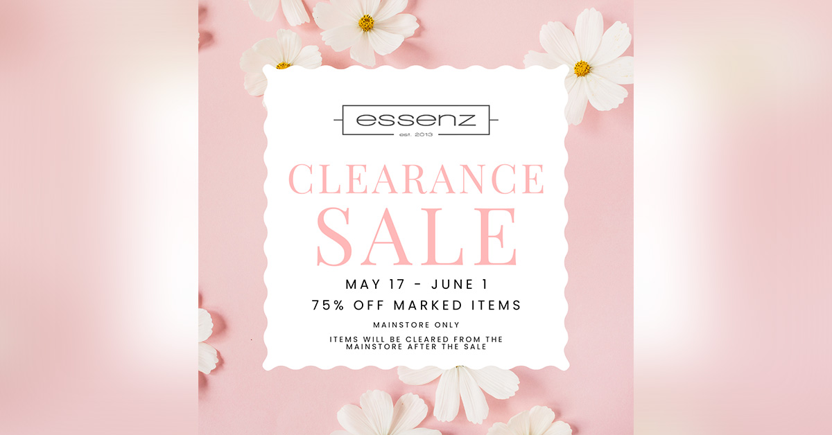 Essenz Clearance Sale 75% Off Selected Items