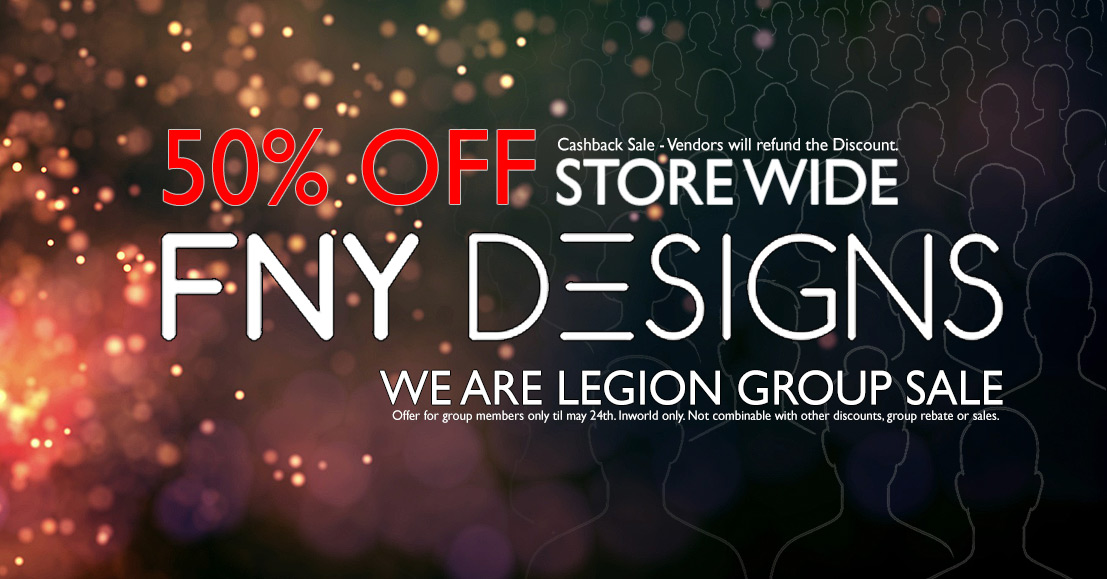 We Are Legion 50% Off Group Sale at FNY Designs Mainstore