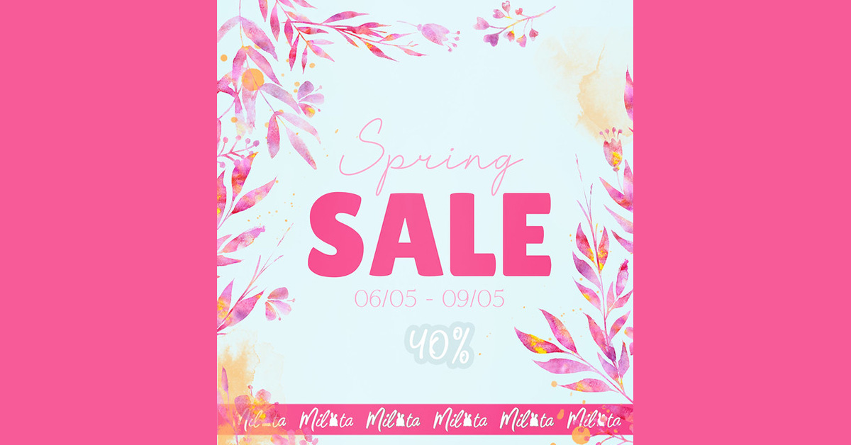 Spring Sale 40% Off at Milota