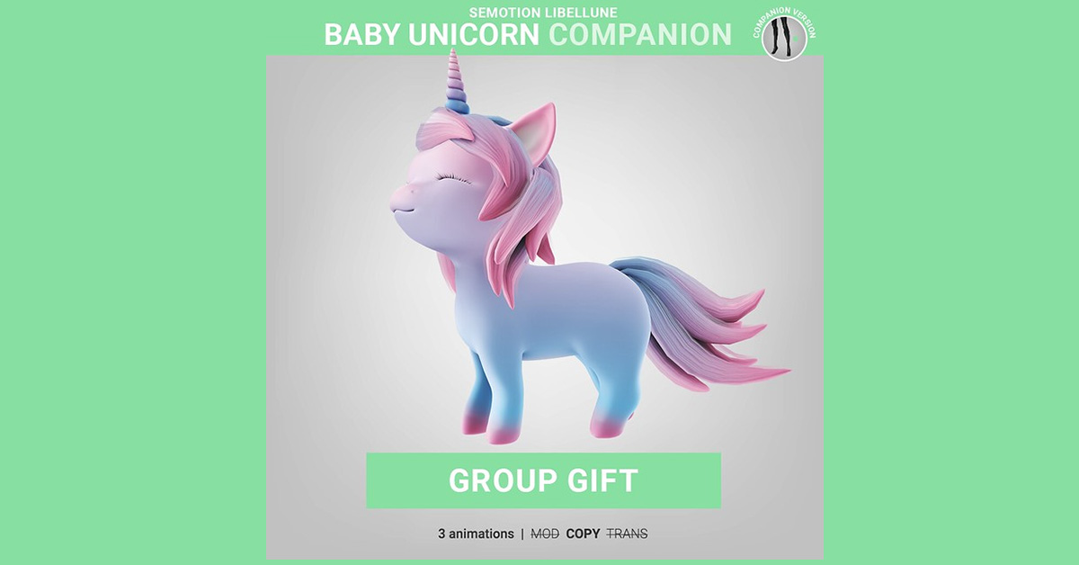 Baby Unicorn Group Gift at SEmotion Libellune