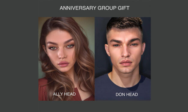 Akeruka Anniversary Group Gifts Ally & Don Heads