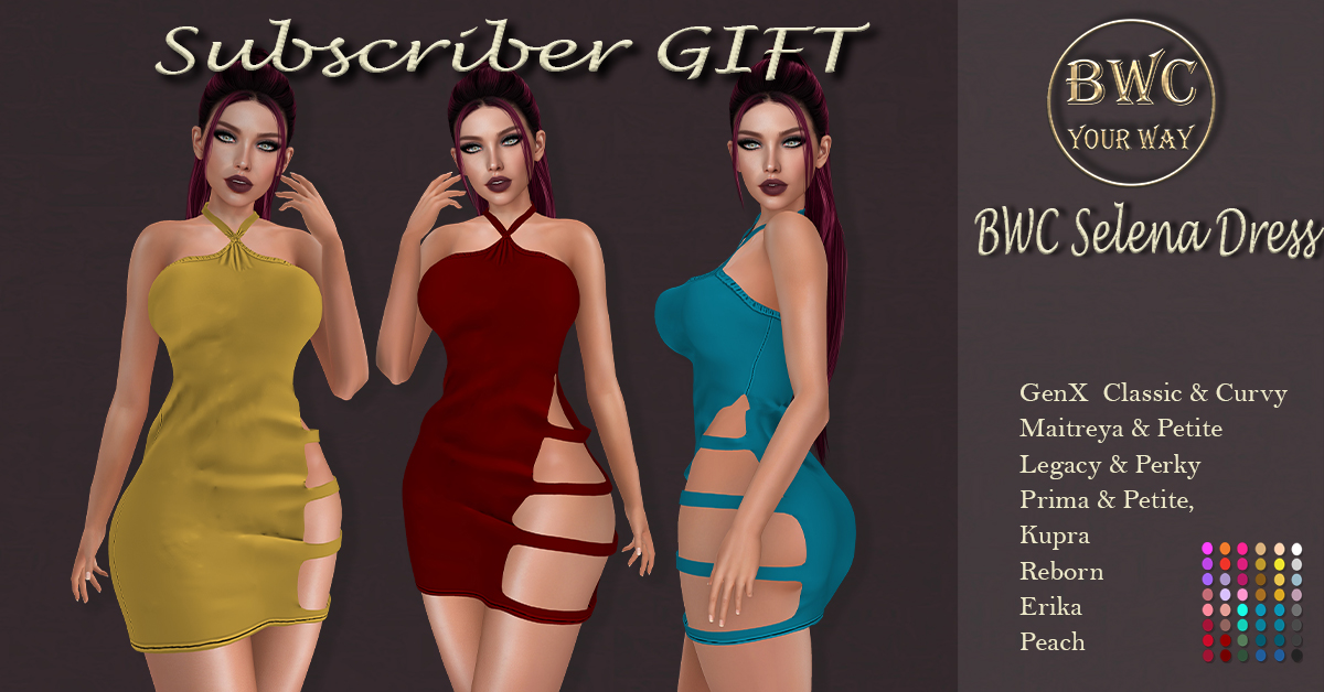 Subscriber Gift Selena Dress at BWC