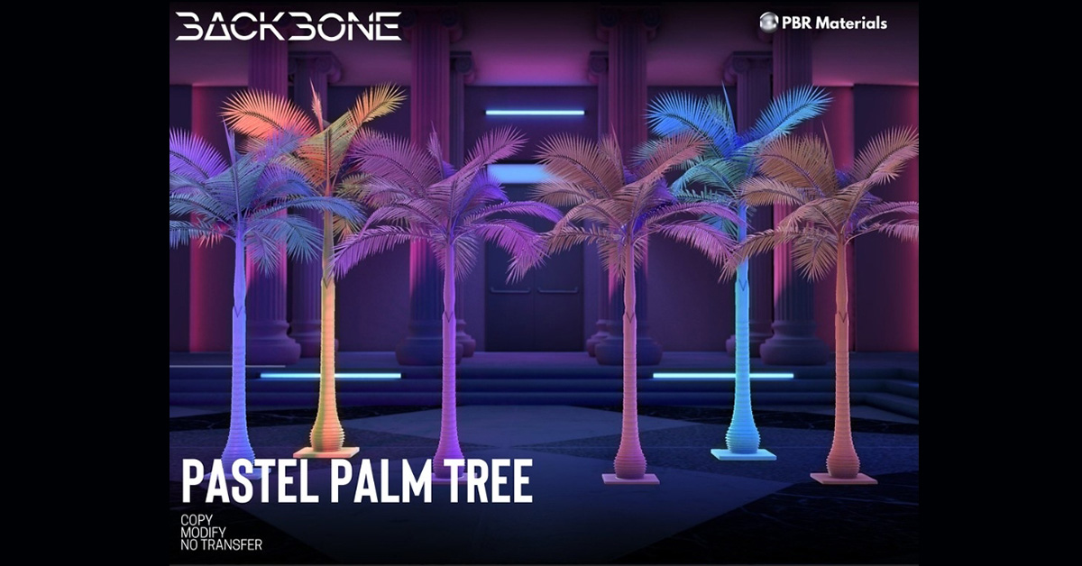New Group Gift Pastel Palm Tree at BackBone
