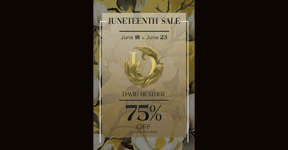 Juneteenth Sale 75% Off at David Heather