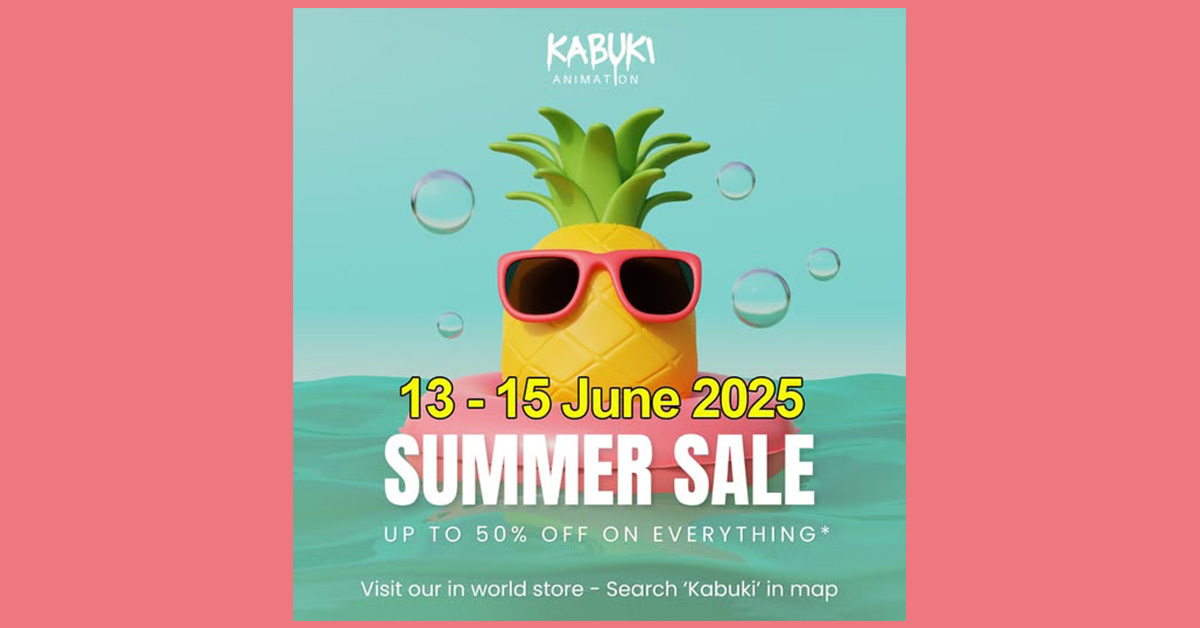 Summer Sale 50% Off at Kabuki Animation