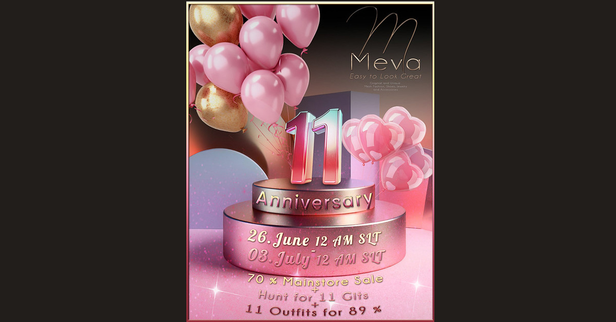 Meva’s 11th Anniversary Sale 70% Off Storewide with Extra Goodies!