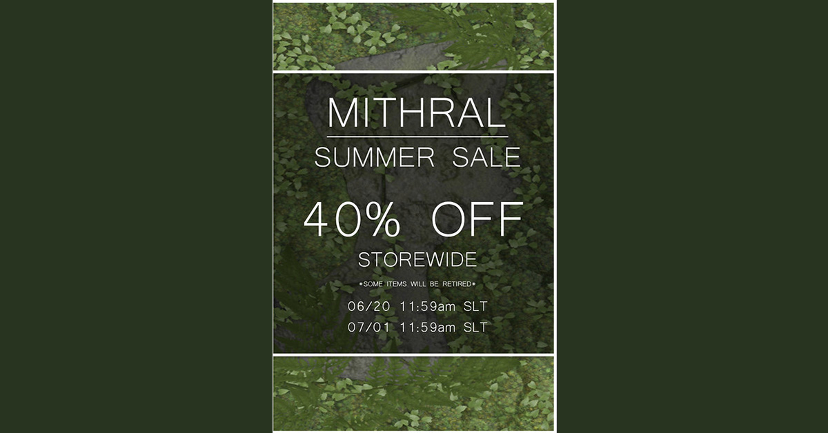 Summer Sale 40% Off Storewide at Mithral