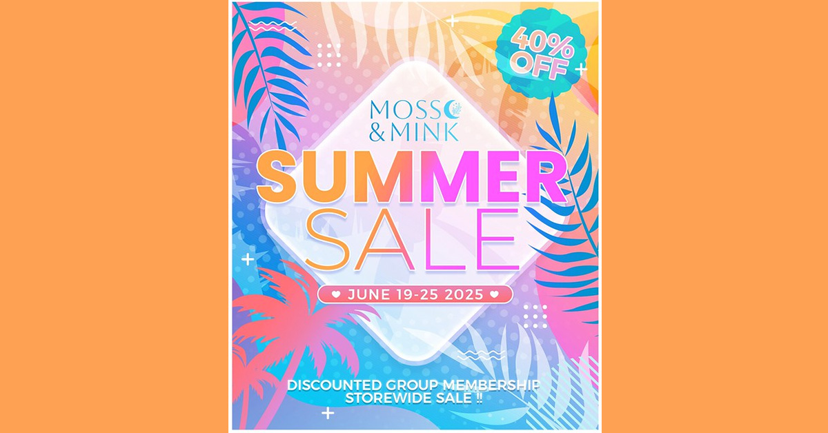 Summer Sale 40% off at Moss&Mink