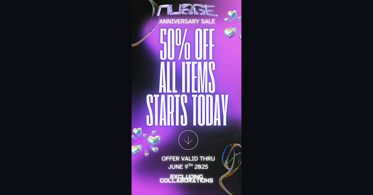 Anniversary Sale 50% Off at Nuage