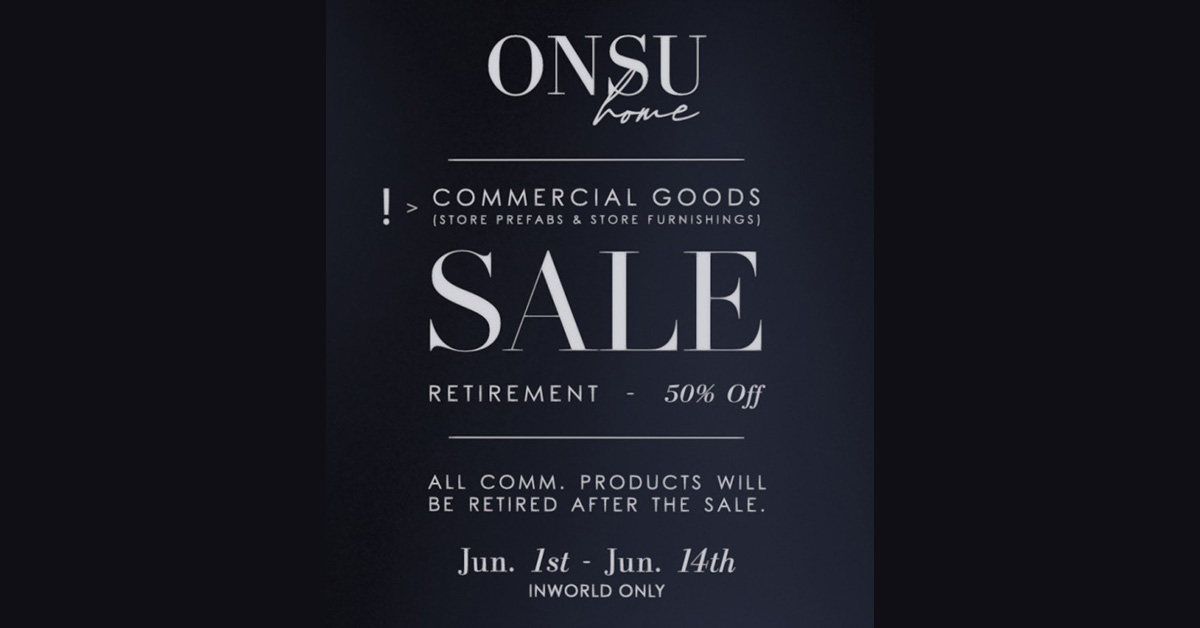 Onsu Commercial Retirement Sale 50% Off