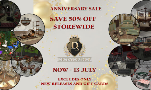 Dictatorshop Anniversary Sale 50% Off Storewide