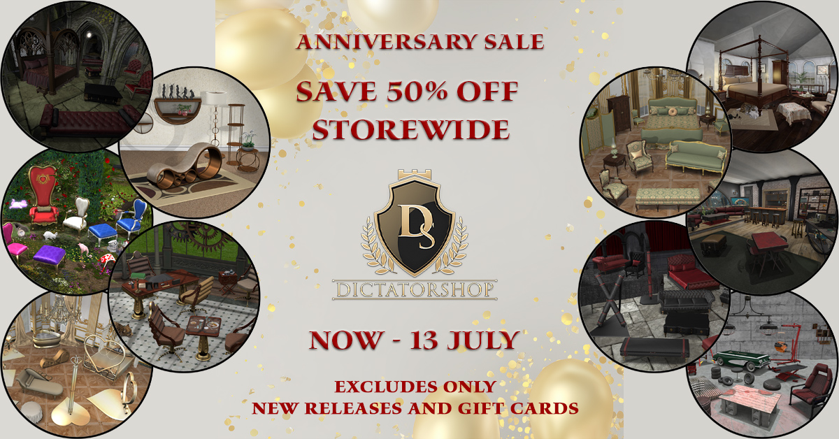 Dictatorshop Anniversary Sale 50% Off Storewide