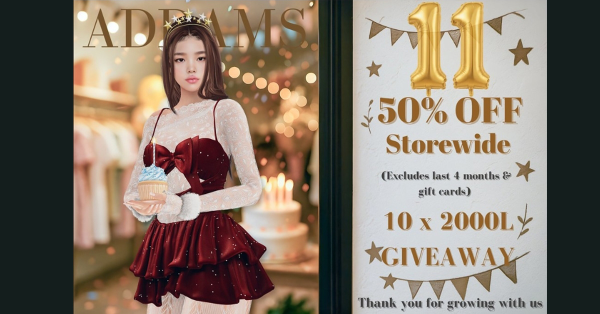 Celebrate Addams 11th Birthday with 50% Off Storewide!