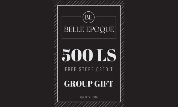 Group Gift 500L Store Credit at Belle Epoque