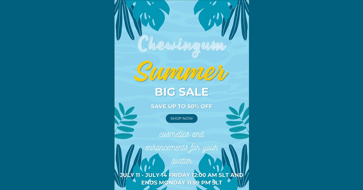 Summer Sale 50% Off at Chewingum