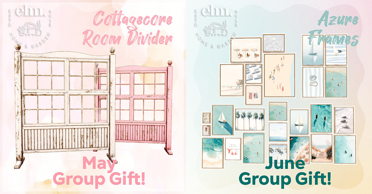 May and June Group Gifts at Elm.