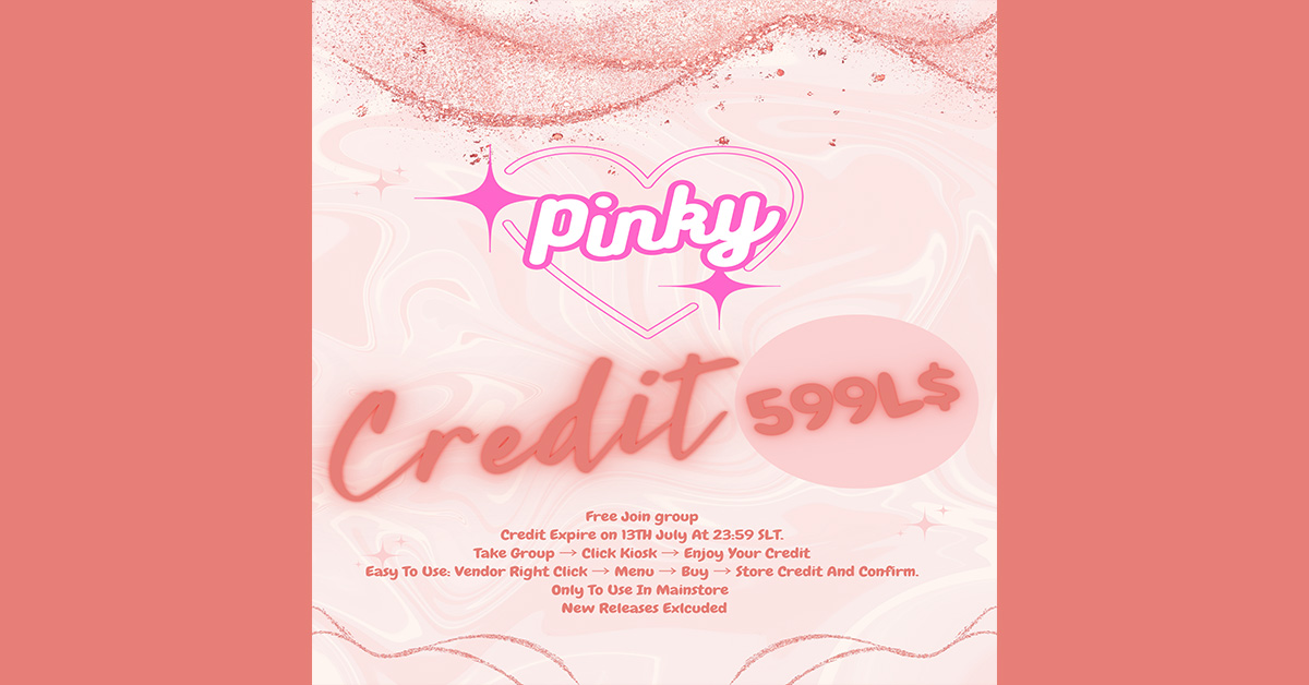 Group Gift 599L Store Credit at Pinky