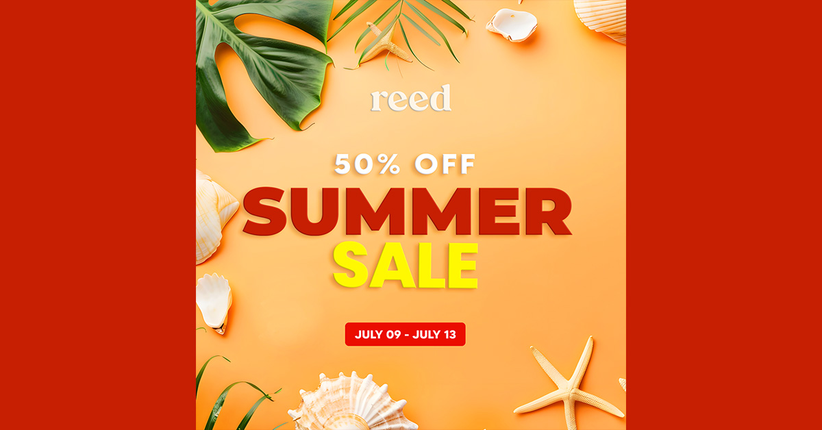 Summer Sale 50% Off at Reed