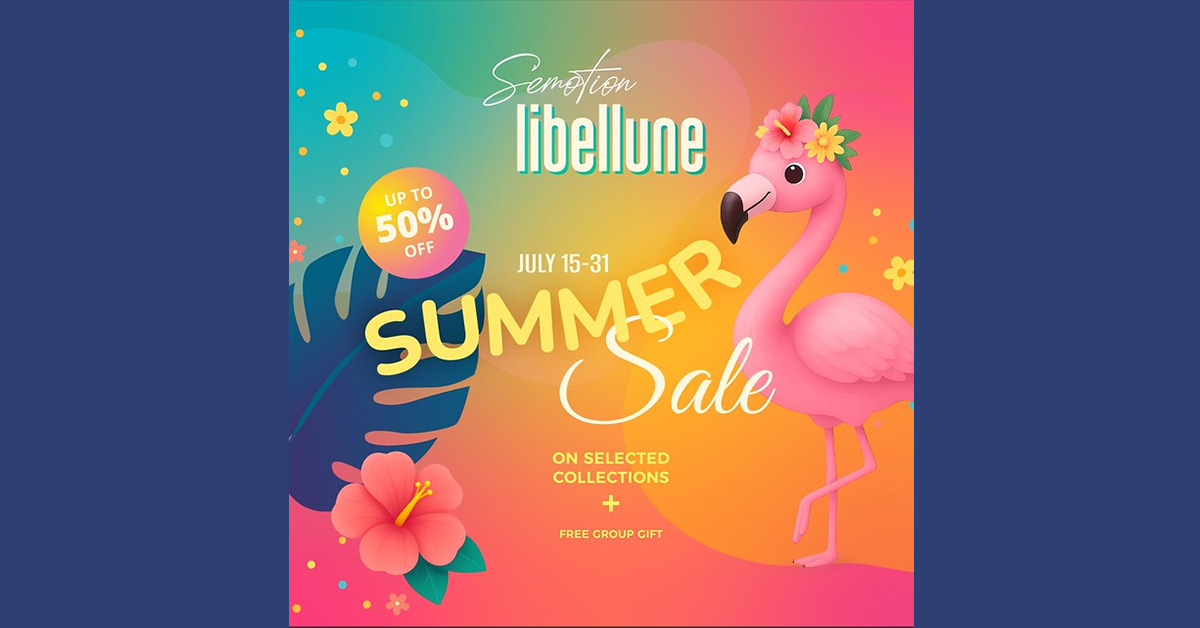 Summer Sales Up to 50% Off at SEmotion Libellune