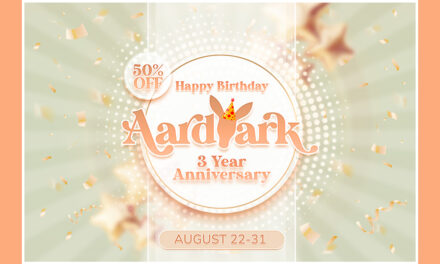 Aardvark 3rd Anniversary Sale 50% Off at Mainstore