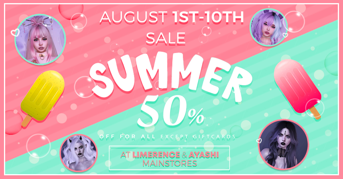 Summer Sale 50% Off at Ayashi X Limerence
