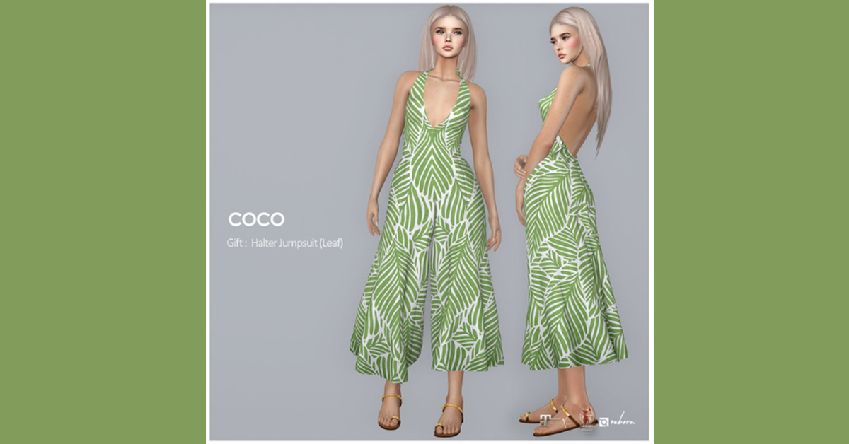 New Group Gift Halter Jumpsuit at Coco