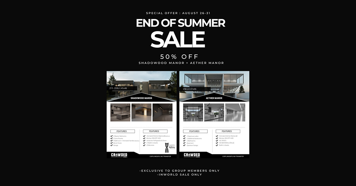 Crowded Homes 50% Off for Group on Shadowood and Aether