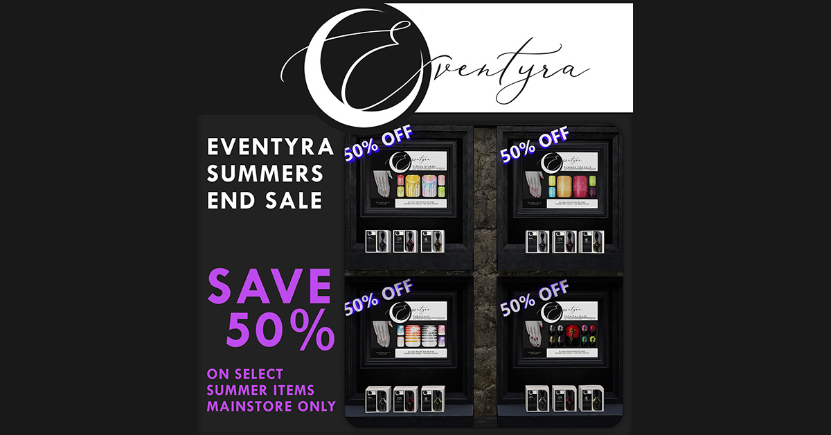 Summers End Sale – 50% Off Selected Styles at Eventyra