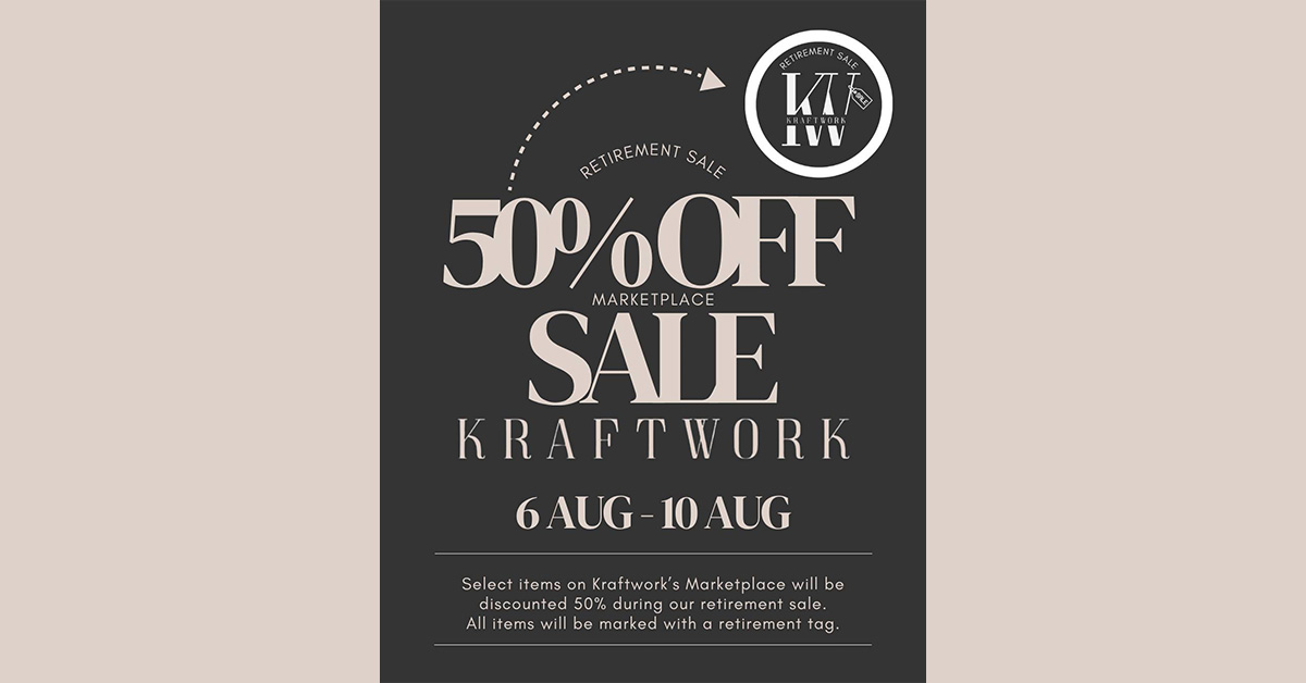 KraftWork Retirement Sale 50% Off 76 Items on Marketplace