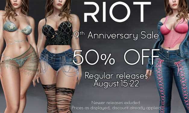 9th Anniversary Sale 50% Off at Riot Mainstore