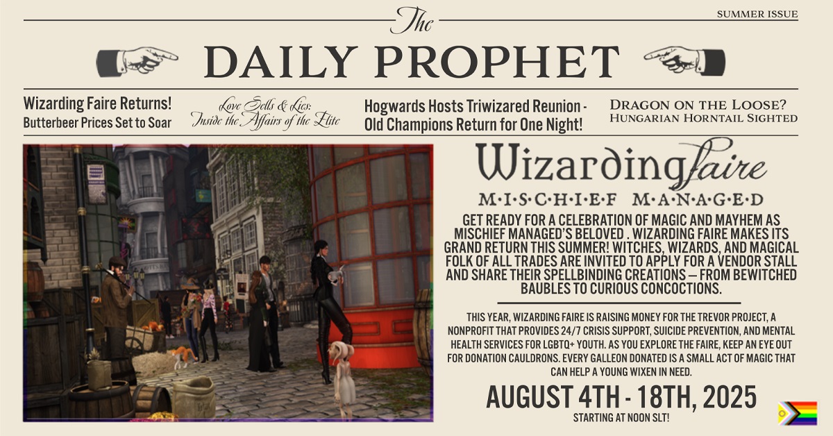 Unleash Your Inner Wizard – Mischief Managed’s Wizarding Faire!