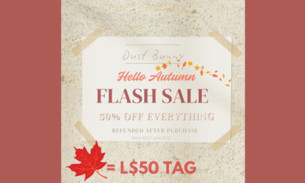 Dust Bunny Flash Sale 50% Off Storewide Plus Selected 50L Deals!